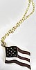Patriotic American Flag Necklace