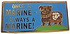 Once A Marine Always A Marine Bulldog Lapel Pin