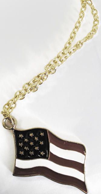 Patriotic American Flag Necklace