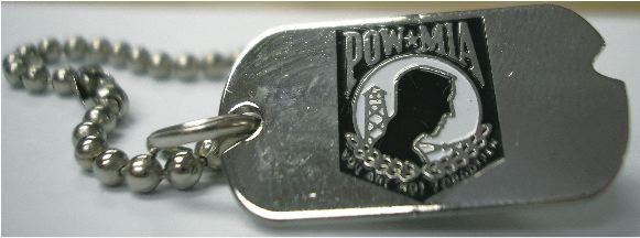 Pow-Mia Dog Tag Lapel Pin