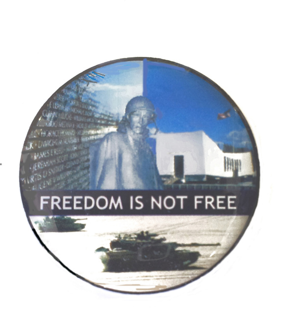 Freedom Is Not Free Lapel Pin
