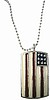 American Flag Dog Tag Necklace